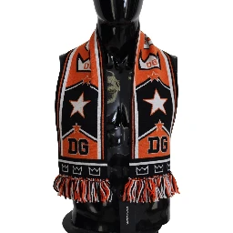 Multicolor DG Logo Printed Men Neck Wrap Shawl Scarf