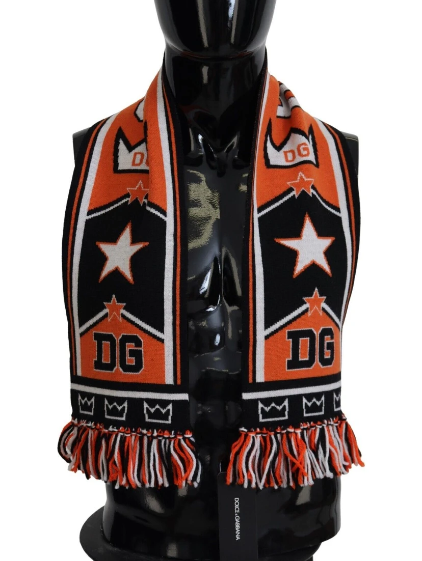 Multicolor DG Logo Printed Men Neck Wrap Shawl Scarf