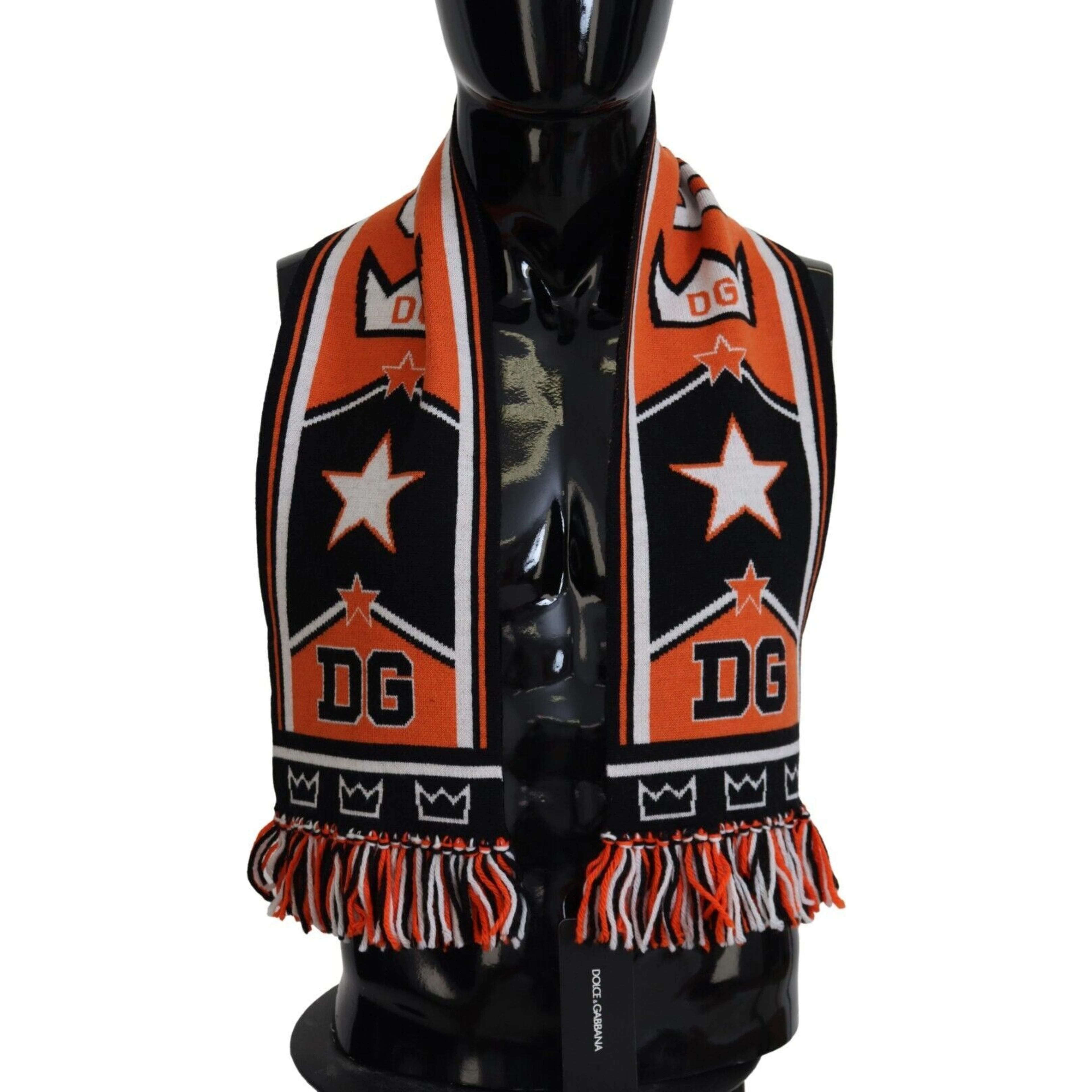Multicolor DG Logo Printed Men Neck Wrap Shawl Scarf