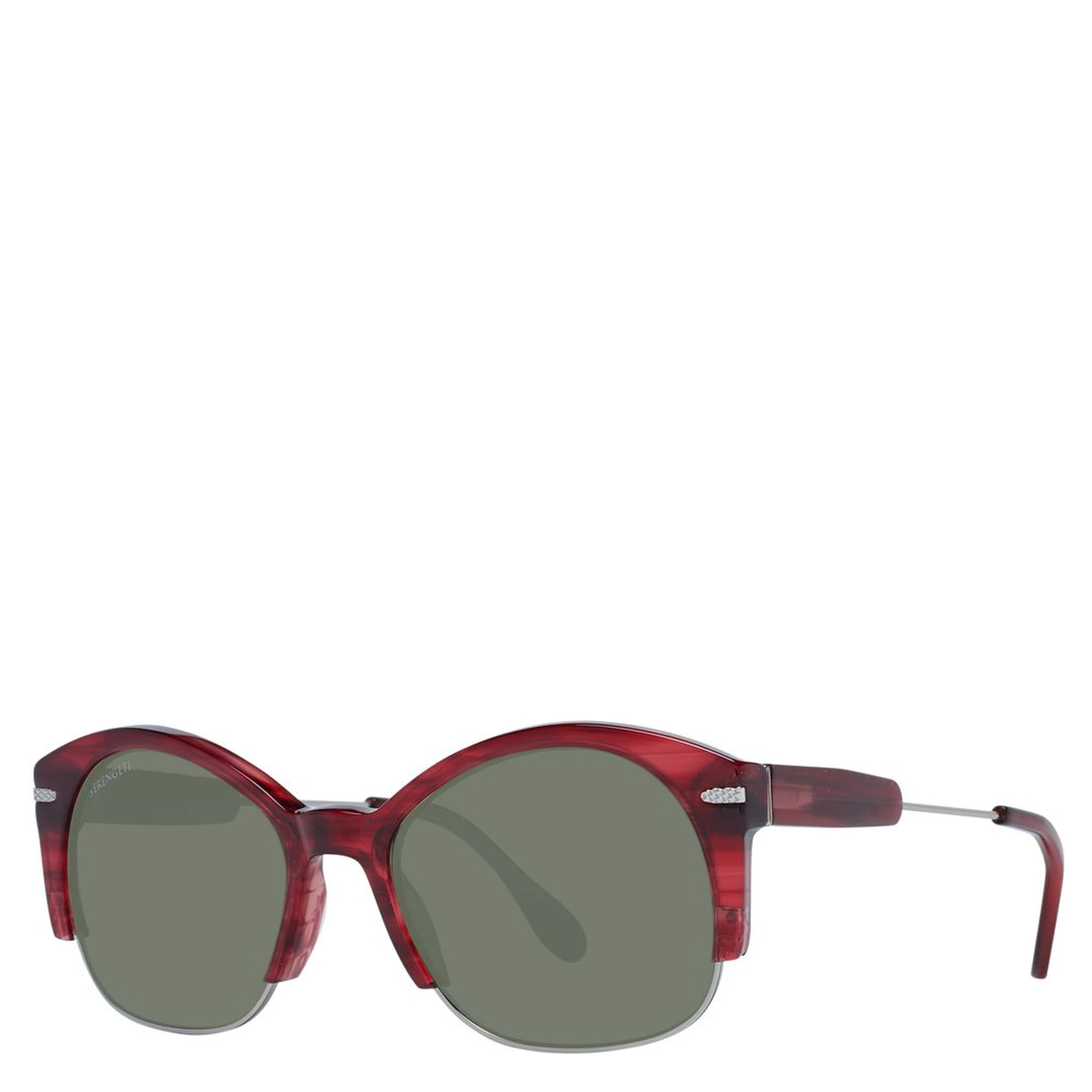 Red Acetate & Metal Sunglasses