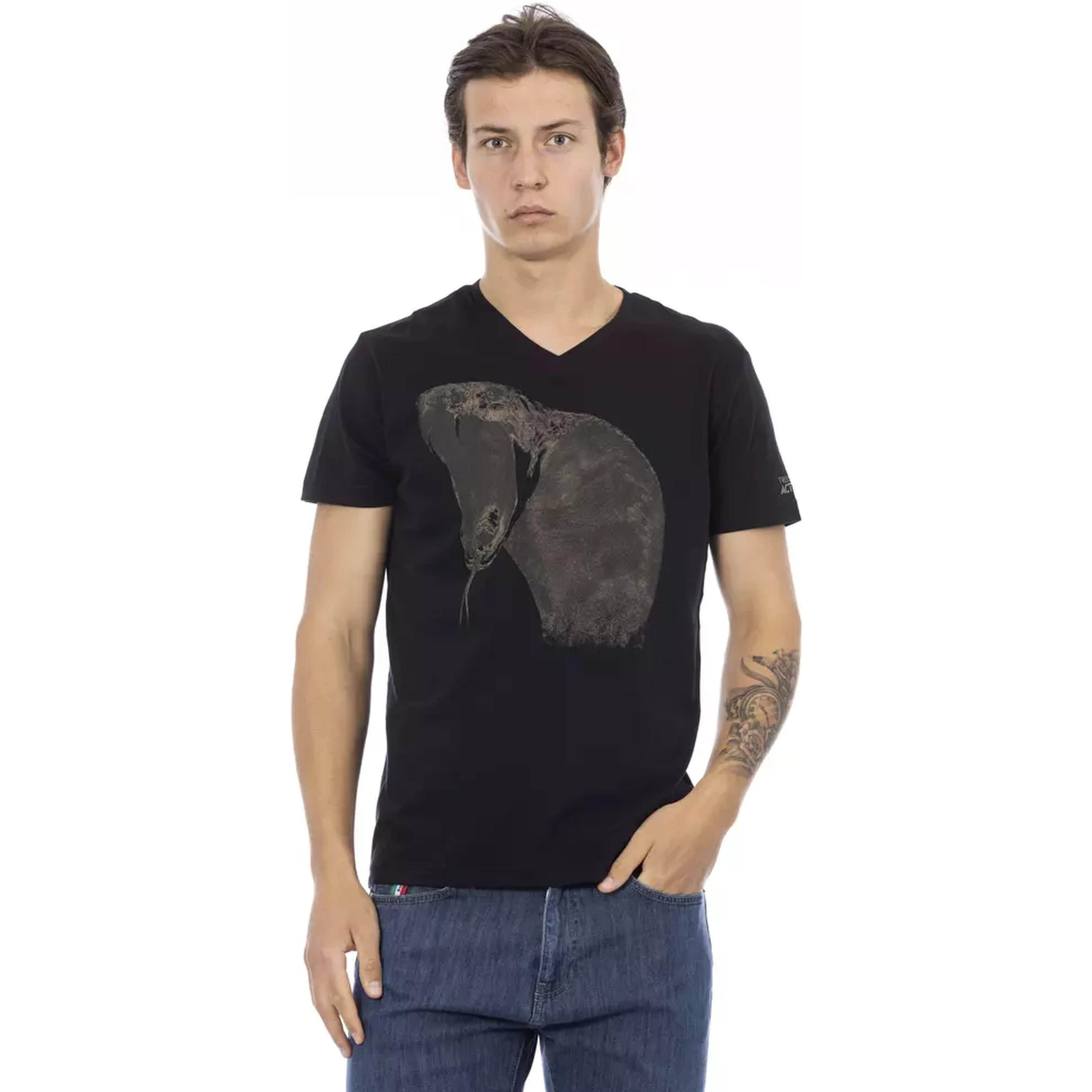 Black Cotton T-Shirt