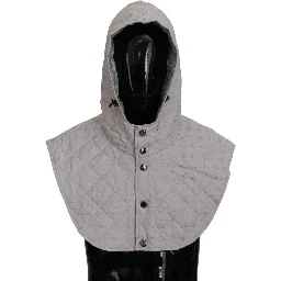 White Quilted Whole Head Wrap One Size Nylon Hat