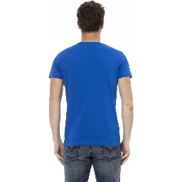 تيشيرت قطني أزرق