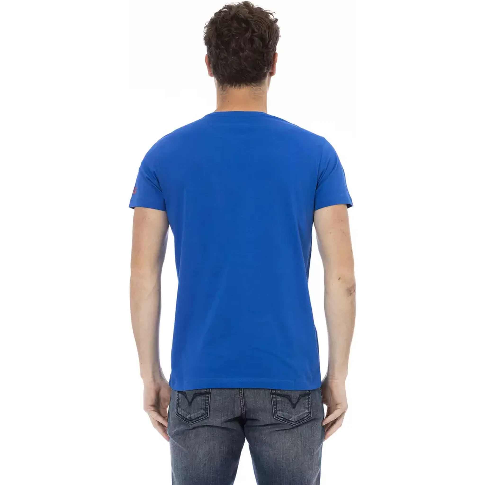 تيشيرت قطني أزرق