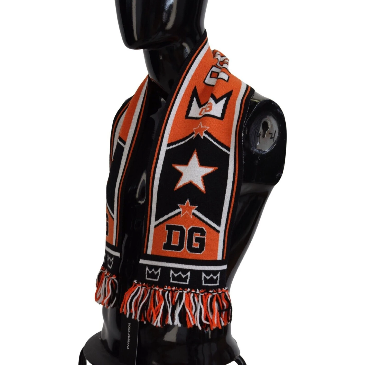 Multicolor DG Logo Printed Men Neck Wrap Shawl Scarf