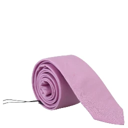 Pink Classic Men Necktie Accessory Silk Tie