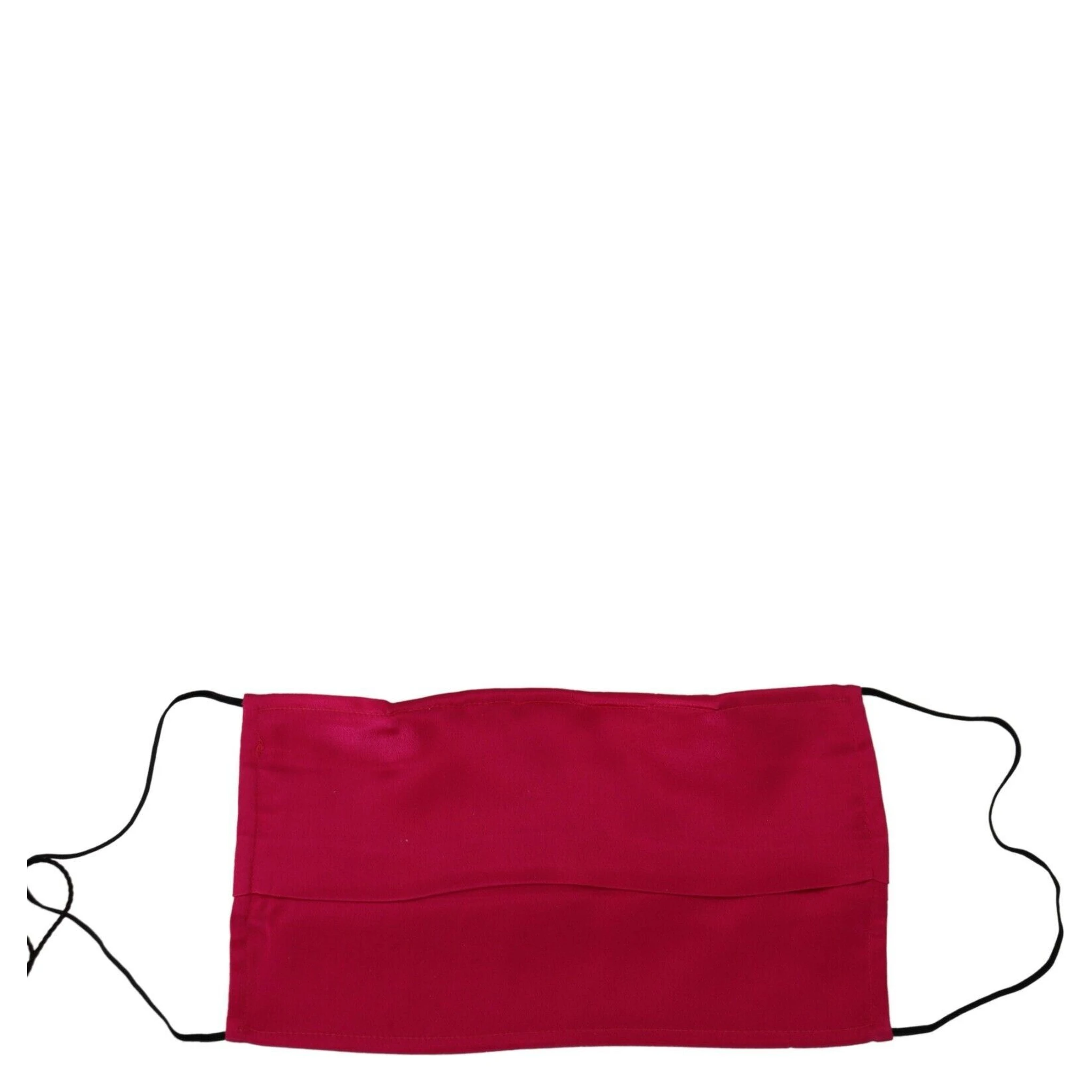 Red Cotton Pleated Elastic Ear Strap One Size Face Mask