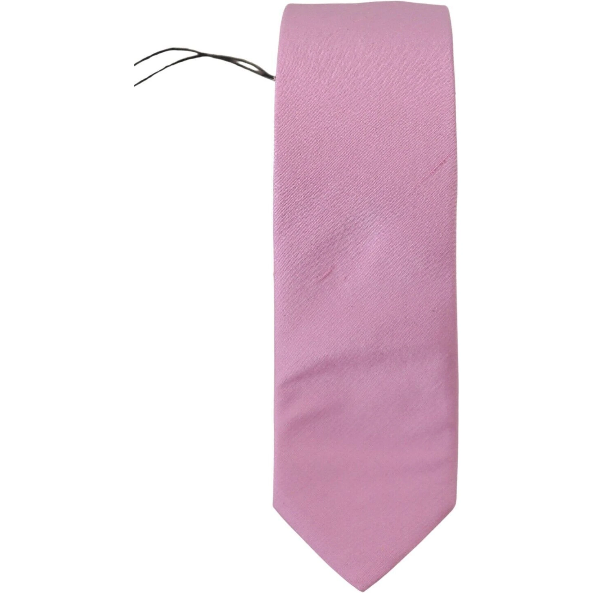 Pink Classic Men Necktie Accessory Silk Tie