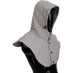 White Quilted Whole Head Wrap One Size Nylon Hat