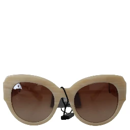 Beige Acetate Full Rim Brown Lense DG4294 Sunglasses
