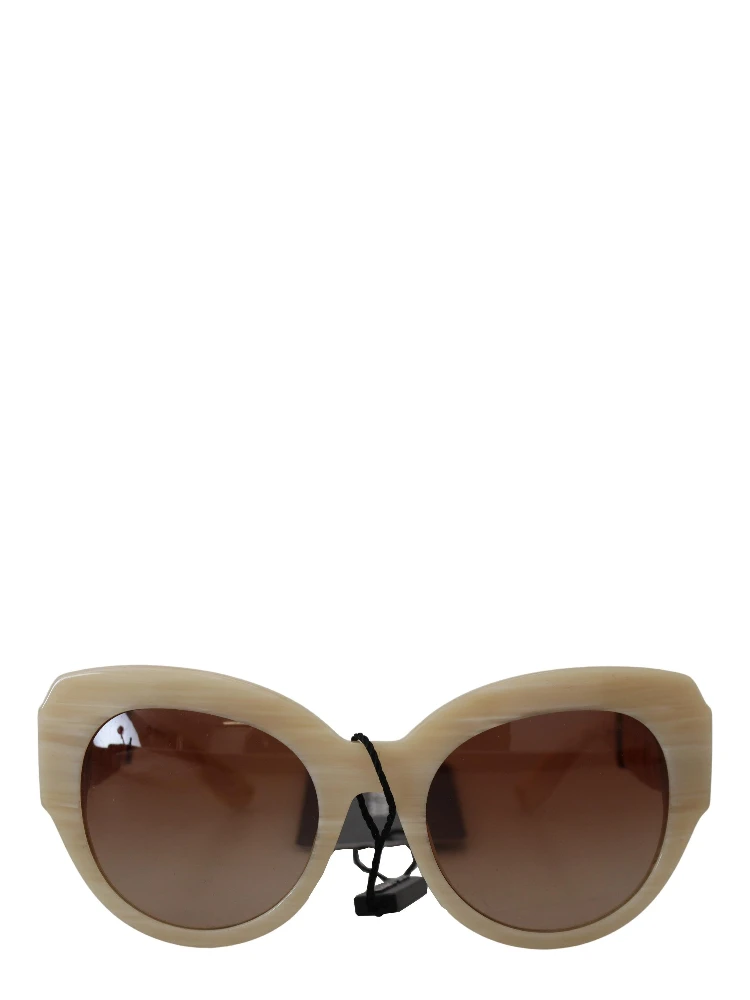 Beige Acetate Full Rim Brown Lense DG4294 Sunglasses