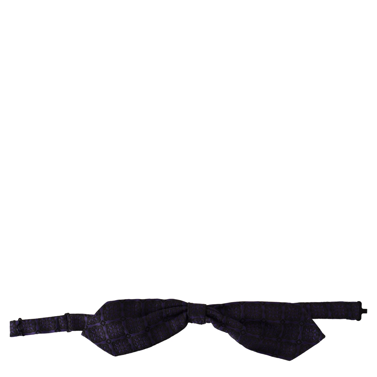 Blue Geometric Silk Adjustable Neck Papillon Tie