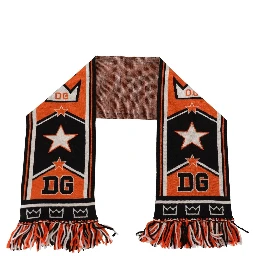 Multicolor DG Logo Printed Men Neck Wrap Shawl Scarf
