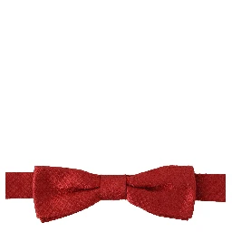 Red 100% Silk Adjustable Neck Papillon Tie