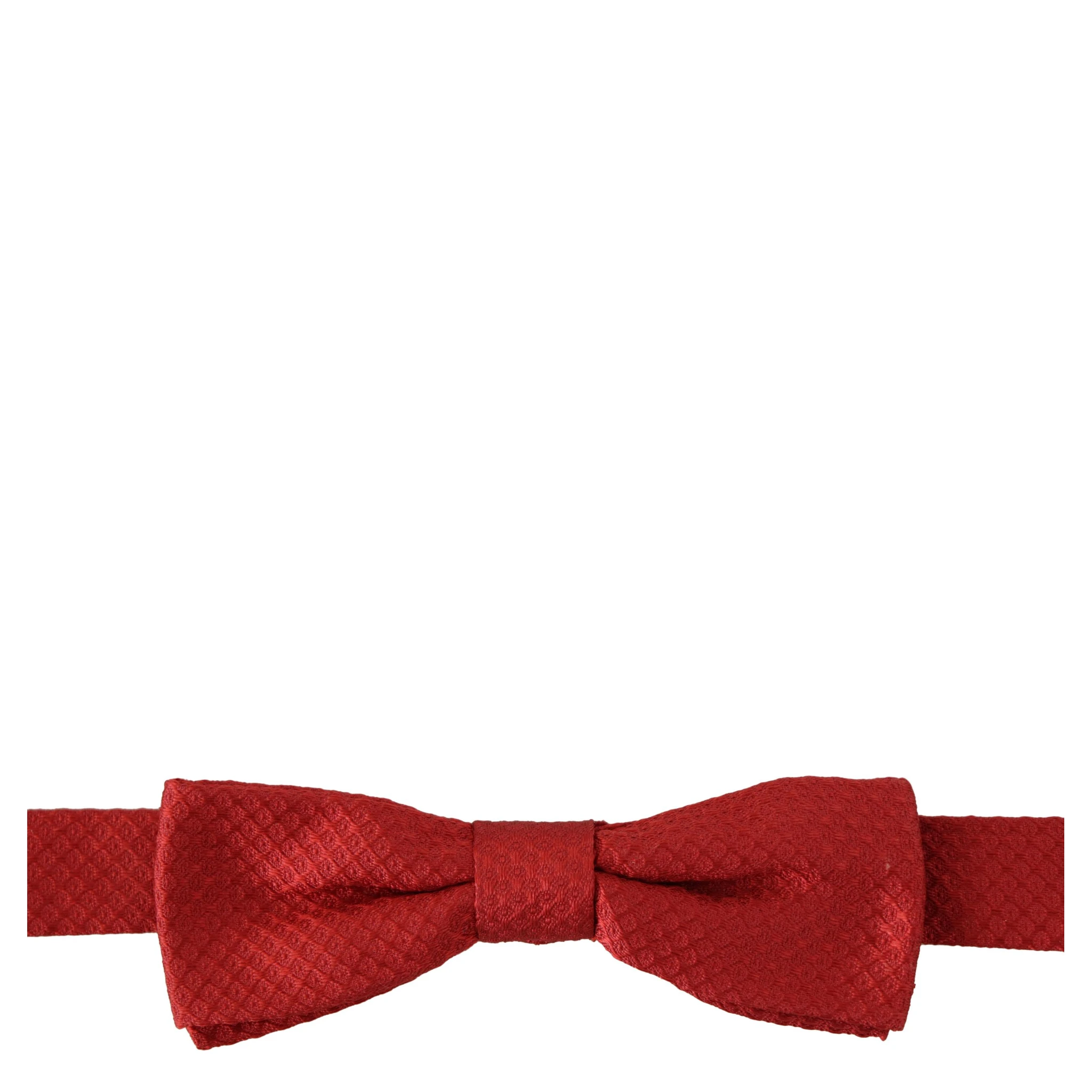 Red 100% Silk Adjustable Neck Papillon Tie