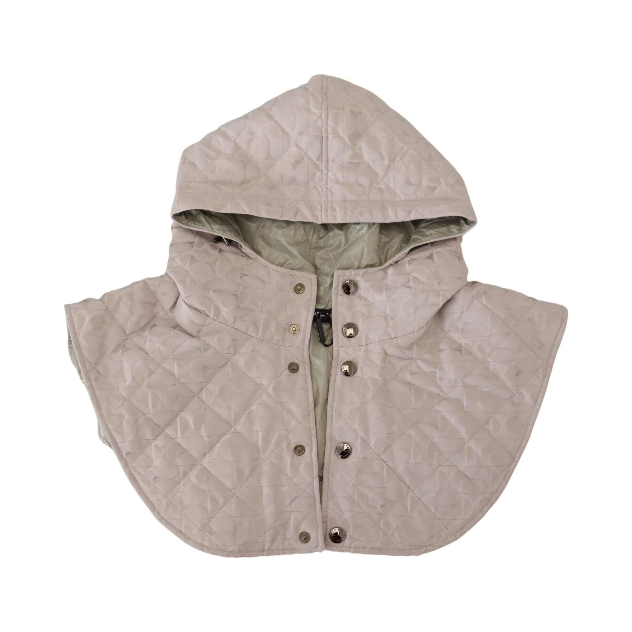 White Quilted Whole Head Wrap One Size Nylon Hat