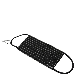 Black White Stripes Elastic Ear Strap One Size Face Mask