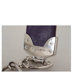 Multicolor Floral Appliques Metal Shoulder Strap
