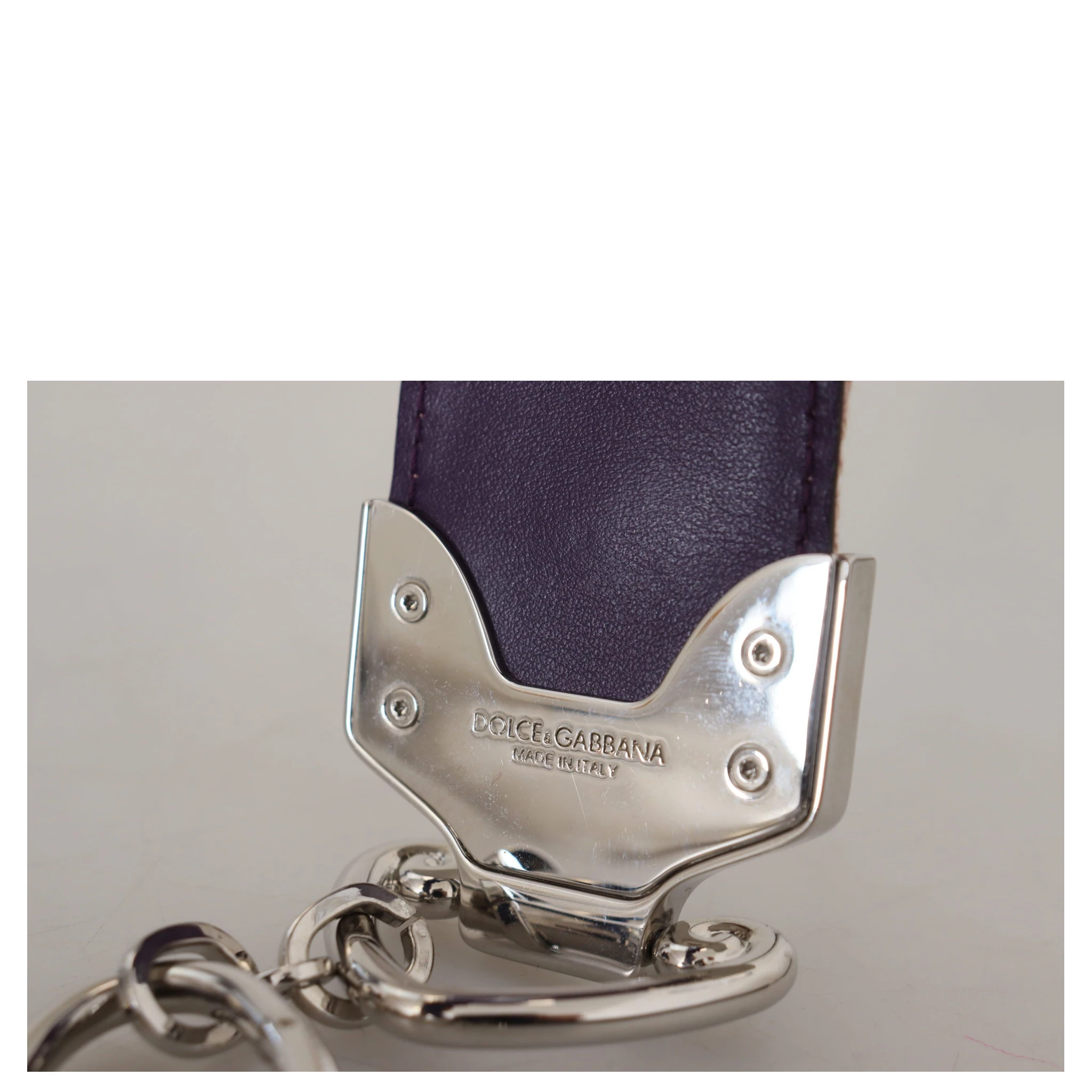 Multicolor Floral Appliques Metal Shoulder Strap
