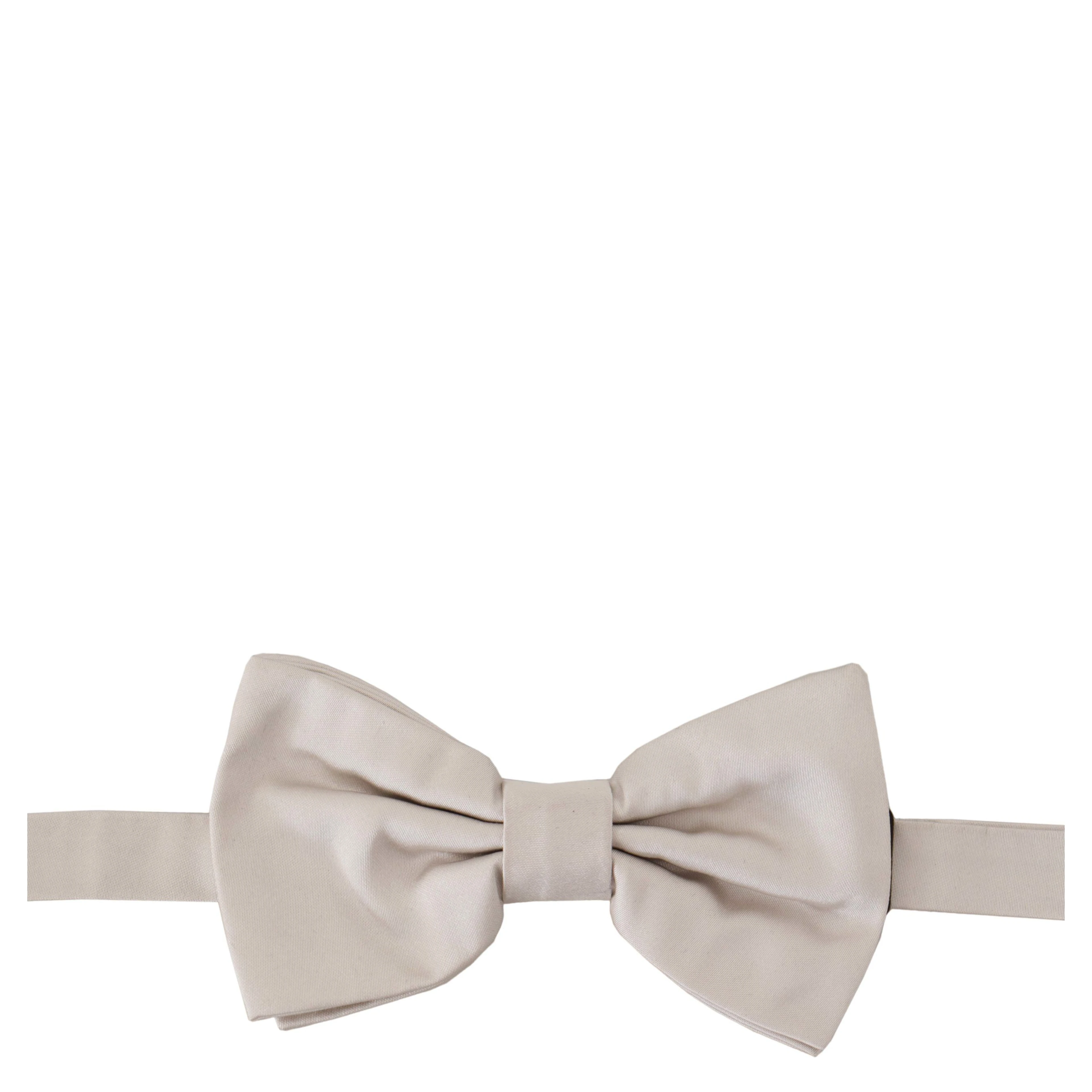 Gray 100% Silk Adjustable Neck Papillon Tie