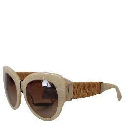 Beige Acetate Full Rim Brown Lense DG4294 Sunglasses