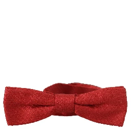 Red 100% Silk Adjustable Neck Papillon Tie