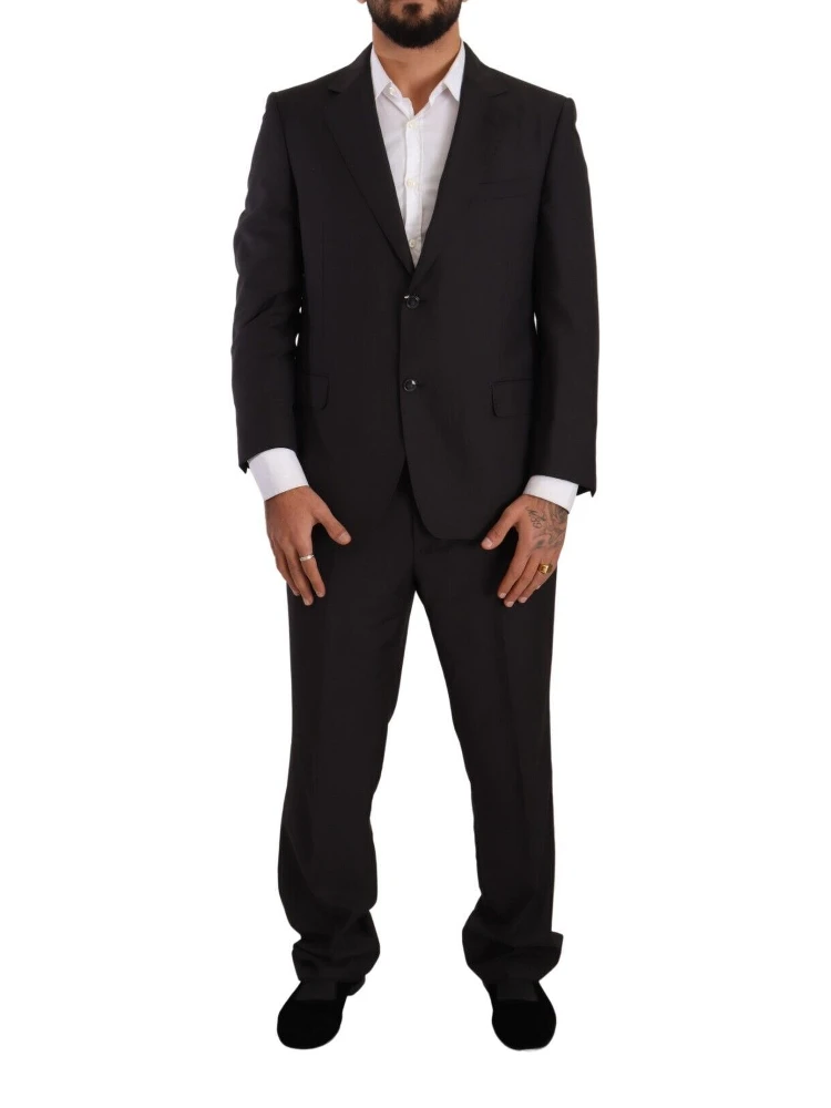 Dark Gray Single Breasted Formal Suit