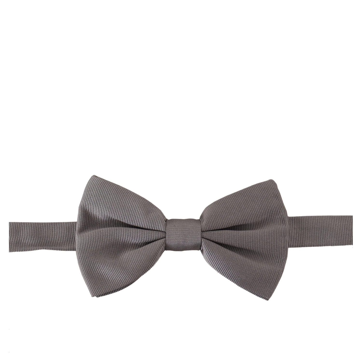 Gray 100% Silk Adjustable Neck Papillon Tie