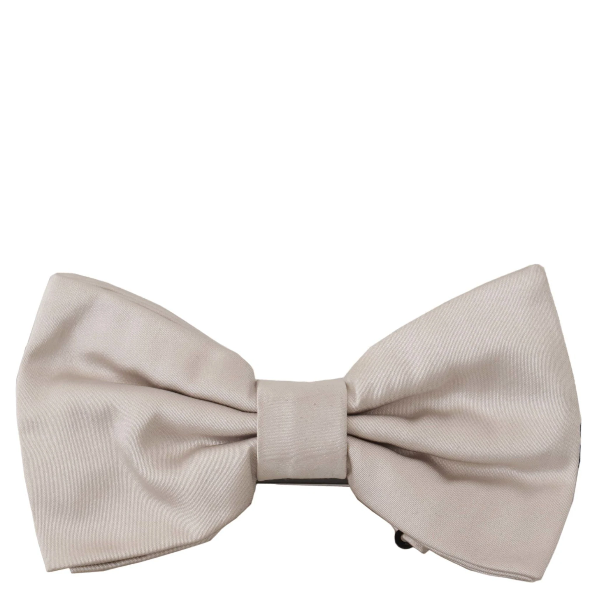 Gray 100% Silk Adjustable Neck Papillon Tie