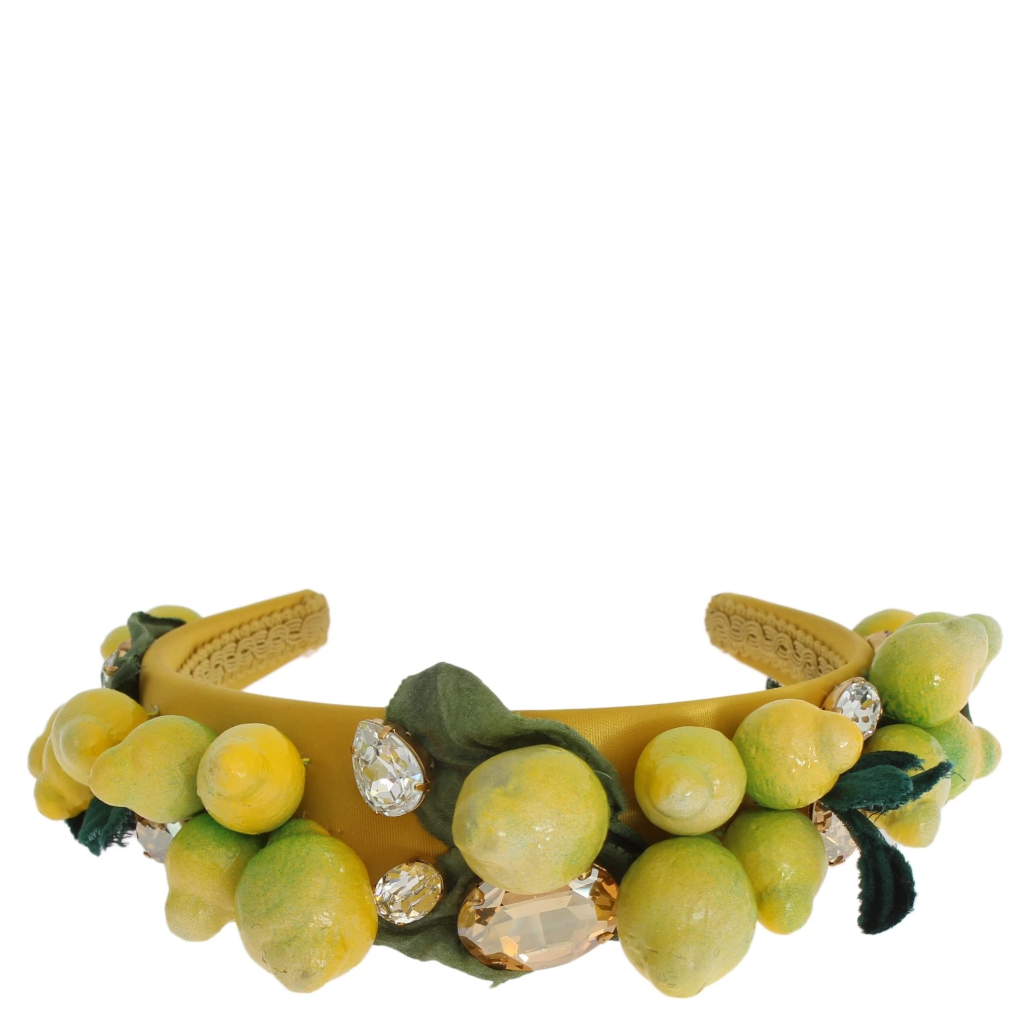 Yellow Lemons Sicily Crystal Diadem Tiara Headband