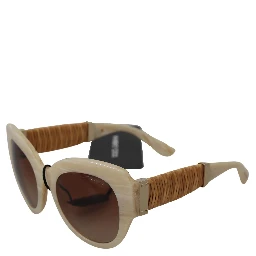 Beige Acetate Full Rim Brown Lense DG4294 Sunglasses
