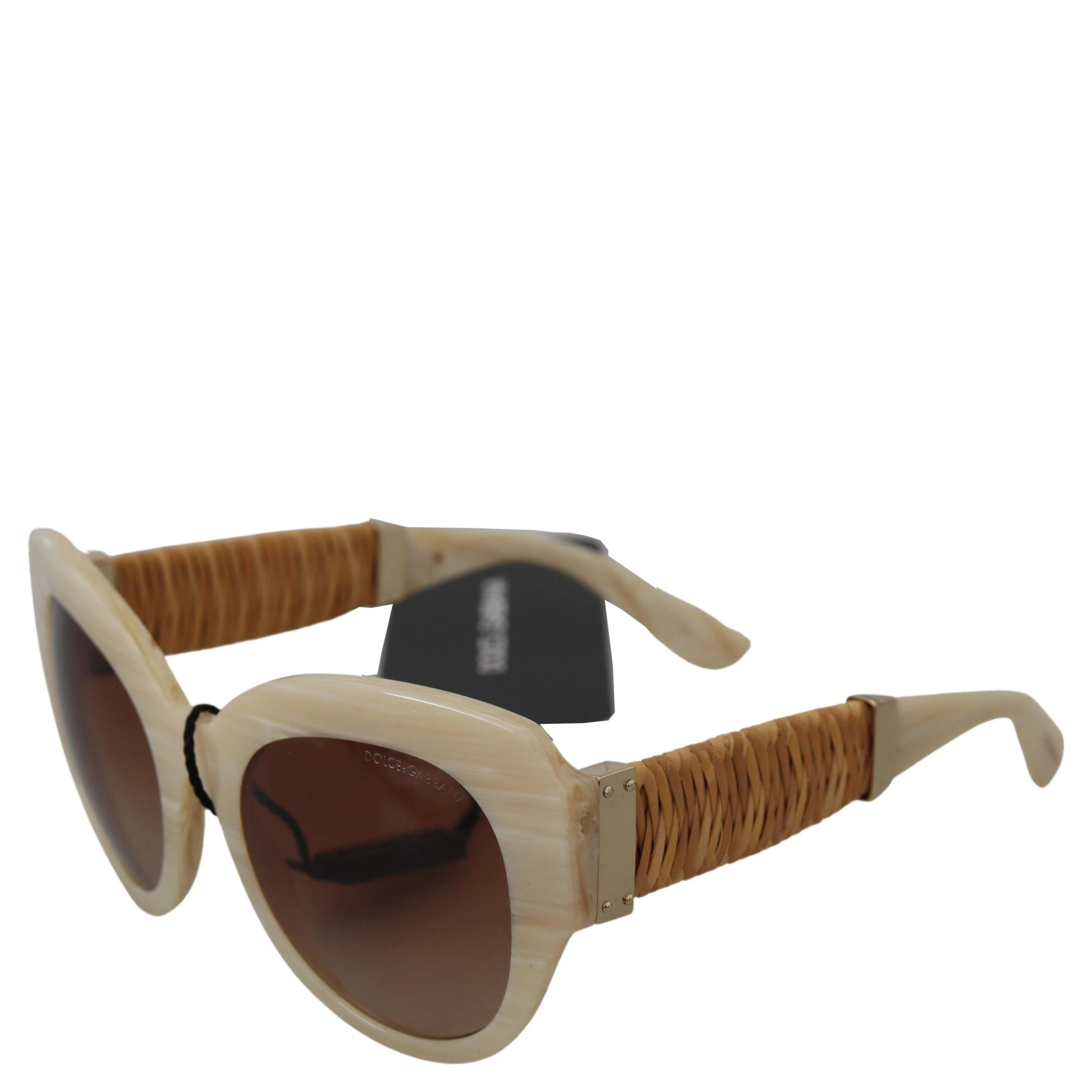 Beige Acetate Full Rim Brown Lense DG4294 Sunglasses