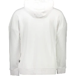 سويت شيرت قطني أبيض