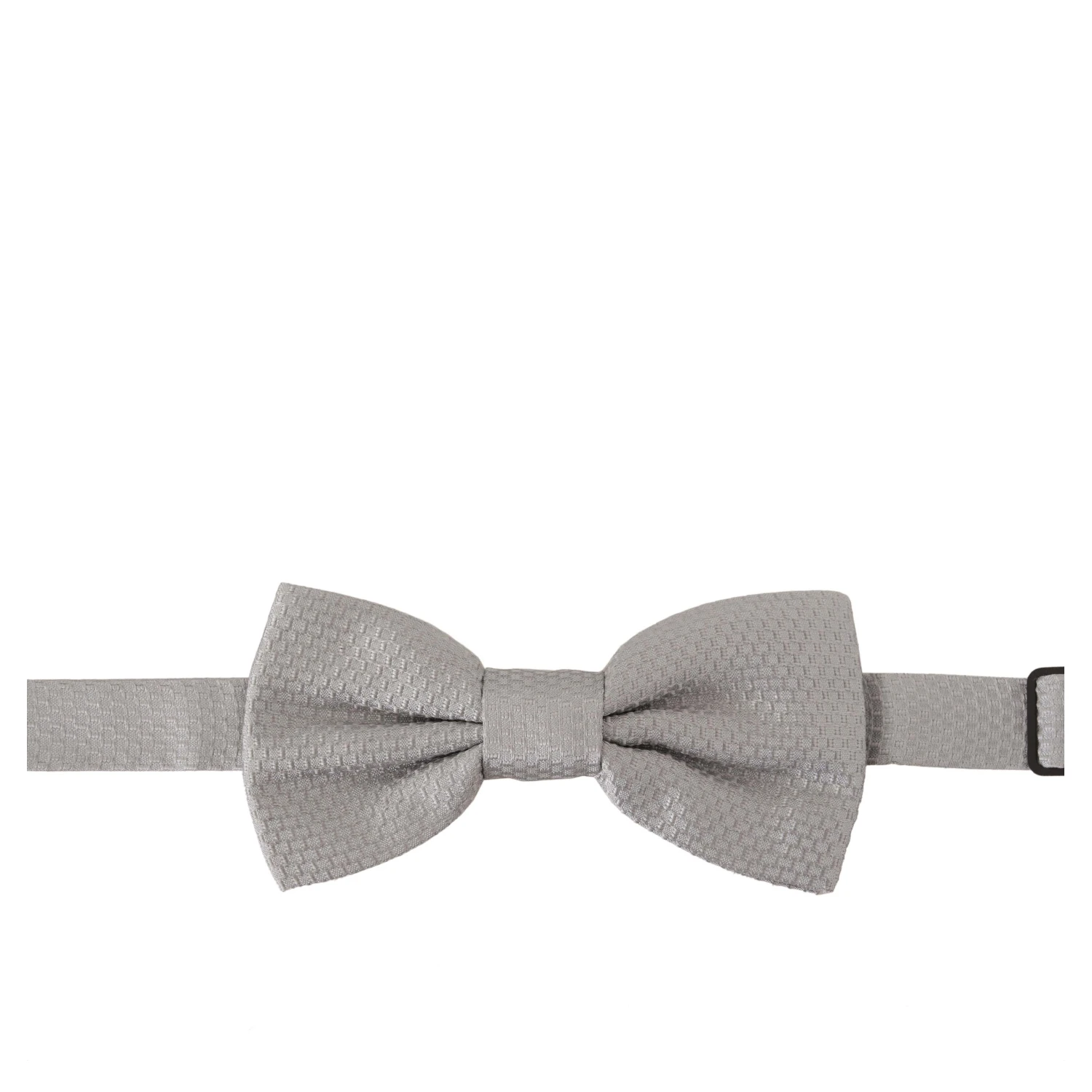 Gray 100% Silk Adjustable Neck Papillon Tie