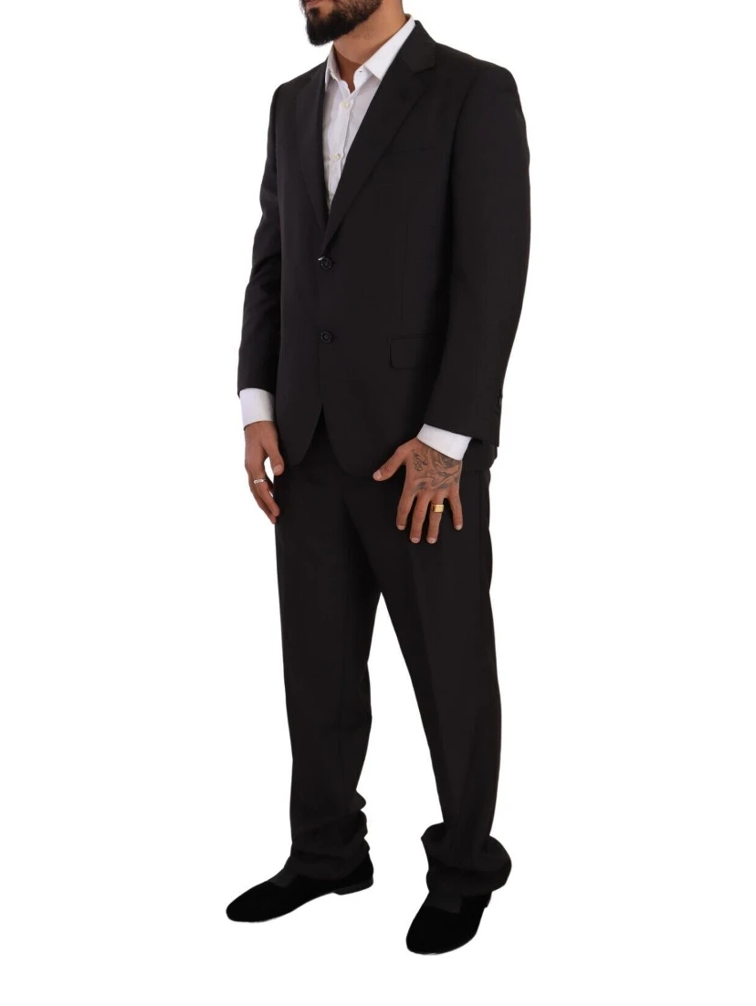 Dark Gray Single Breasted Formal Suit