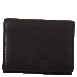 Black Leather Trifold Purse Belt Multi Kit Wallet