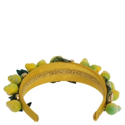 Yellow Lemons Sicily Crystal Diadem Tiara Headband
