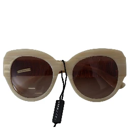 Beige Acetate Full Rim Brown Lense DG4294 Sunglasses