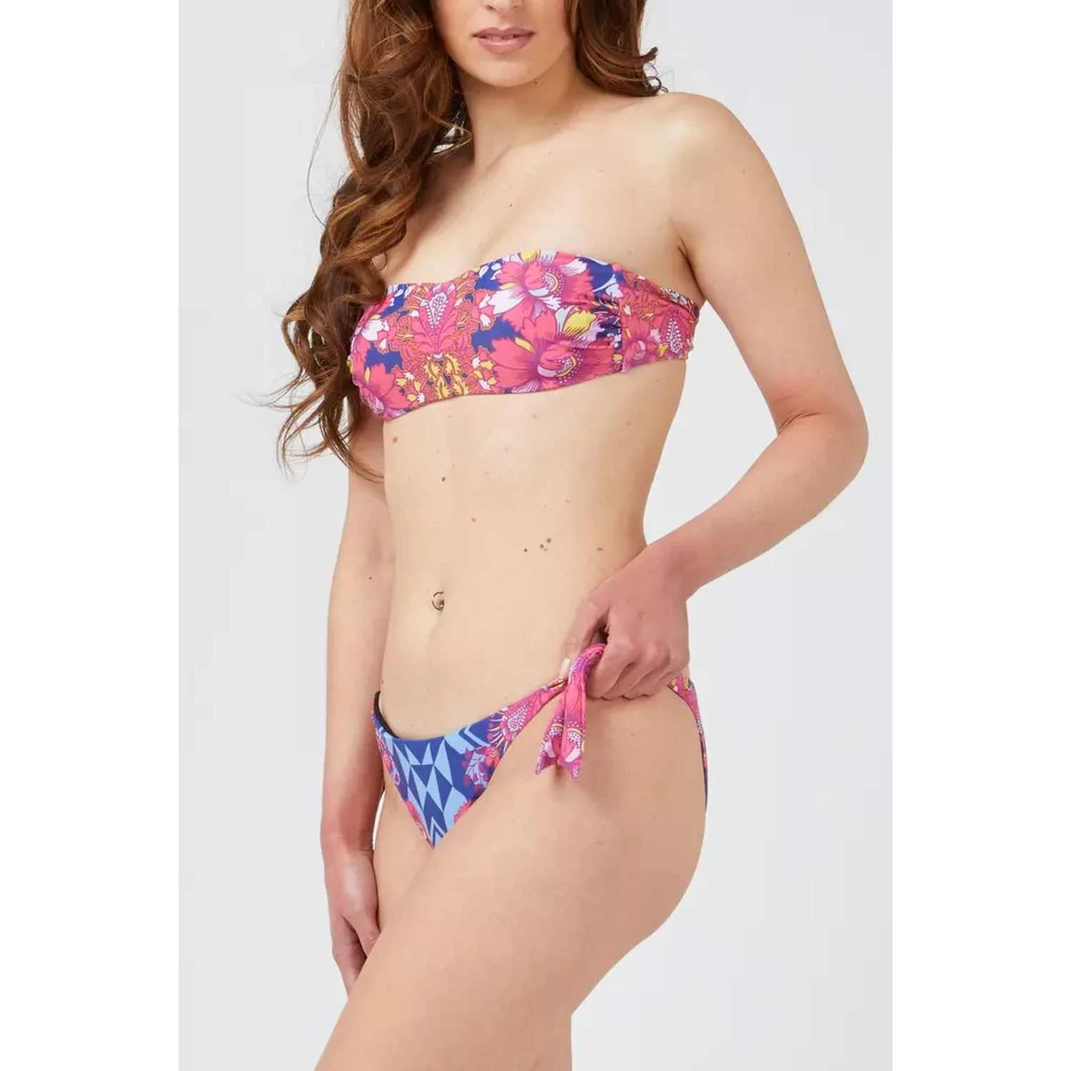 Fuchsia Polyester Swimwear