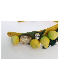 Yellow Lemons Sicily Crystal Diadem Tiara Headband
