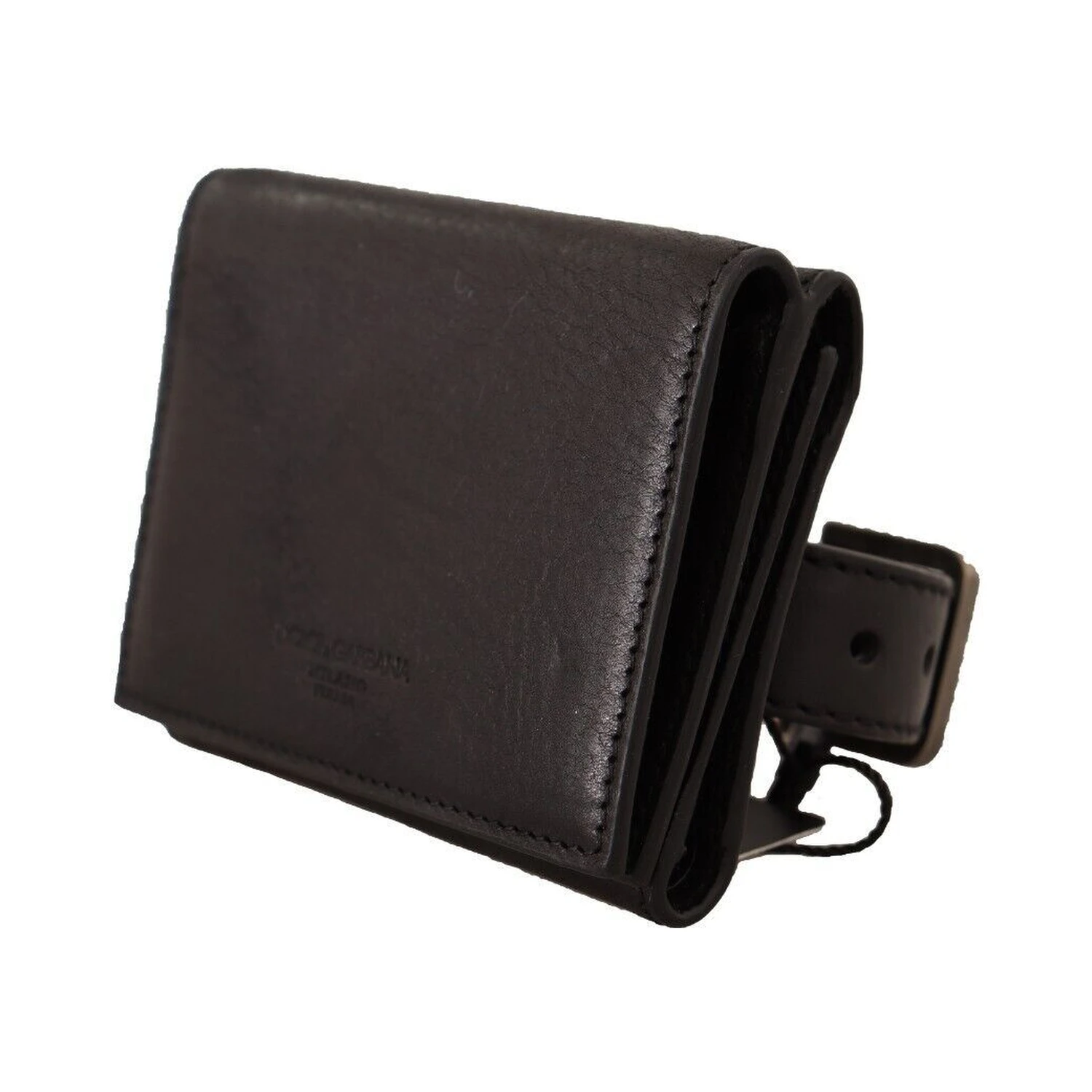 Black Leather Trifold Purse Belt Multi Kit Wallet
