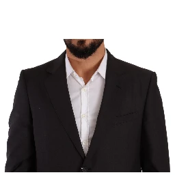 Dark Gray Single Breasted Formal Suit