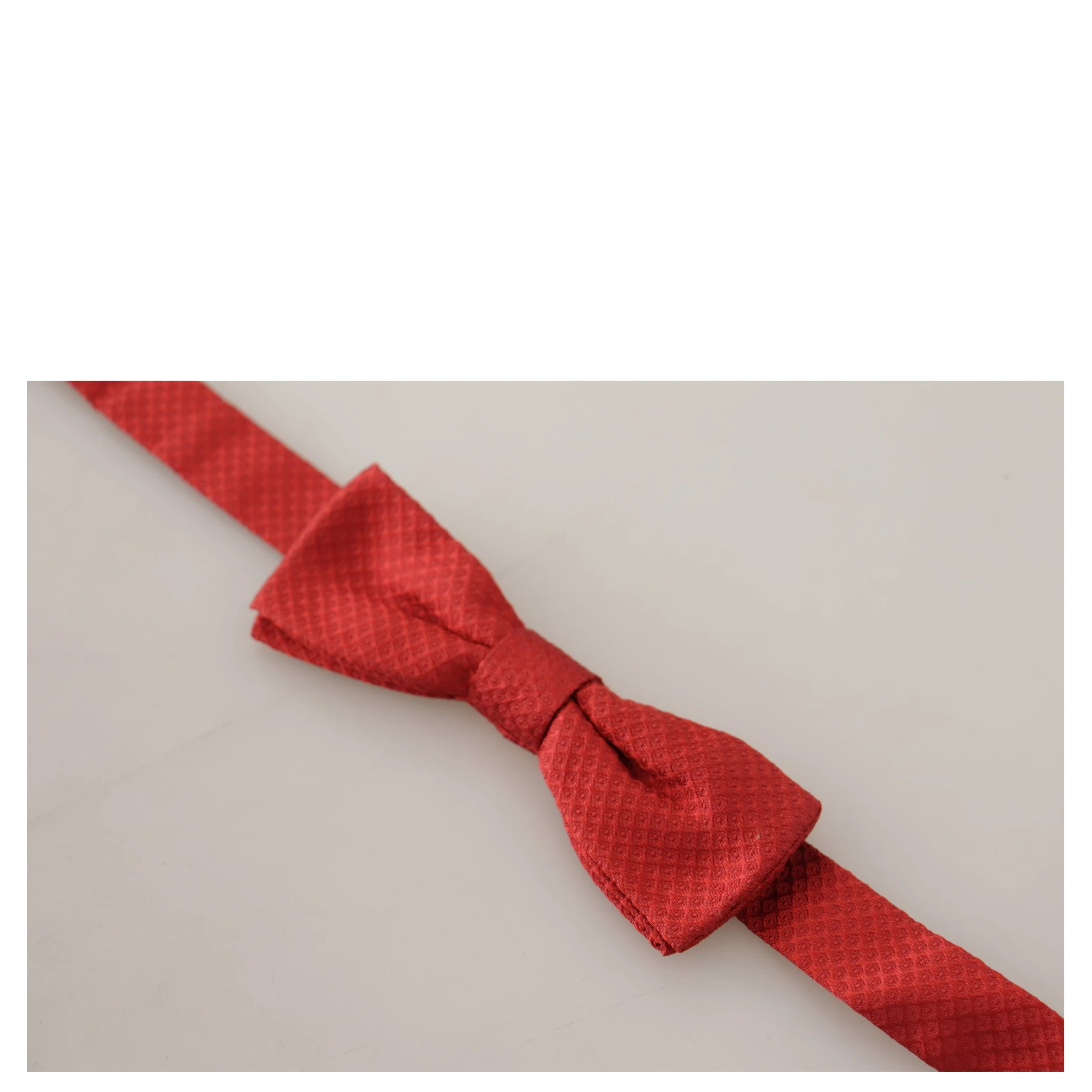 Red 100% Silk Adjustable Neck Papillon Tie