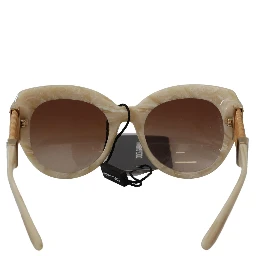 Beige Acetate Full Rim Brown Lense DG4294 Sunglasses