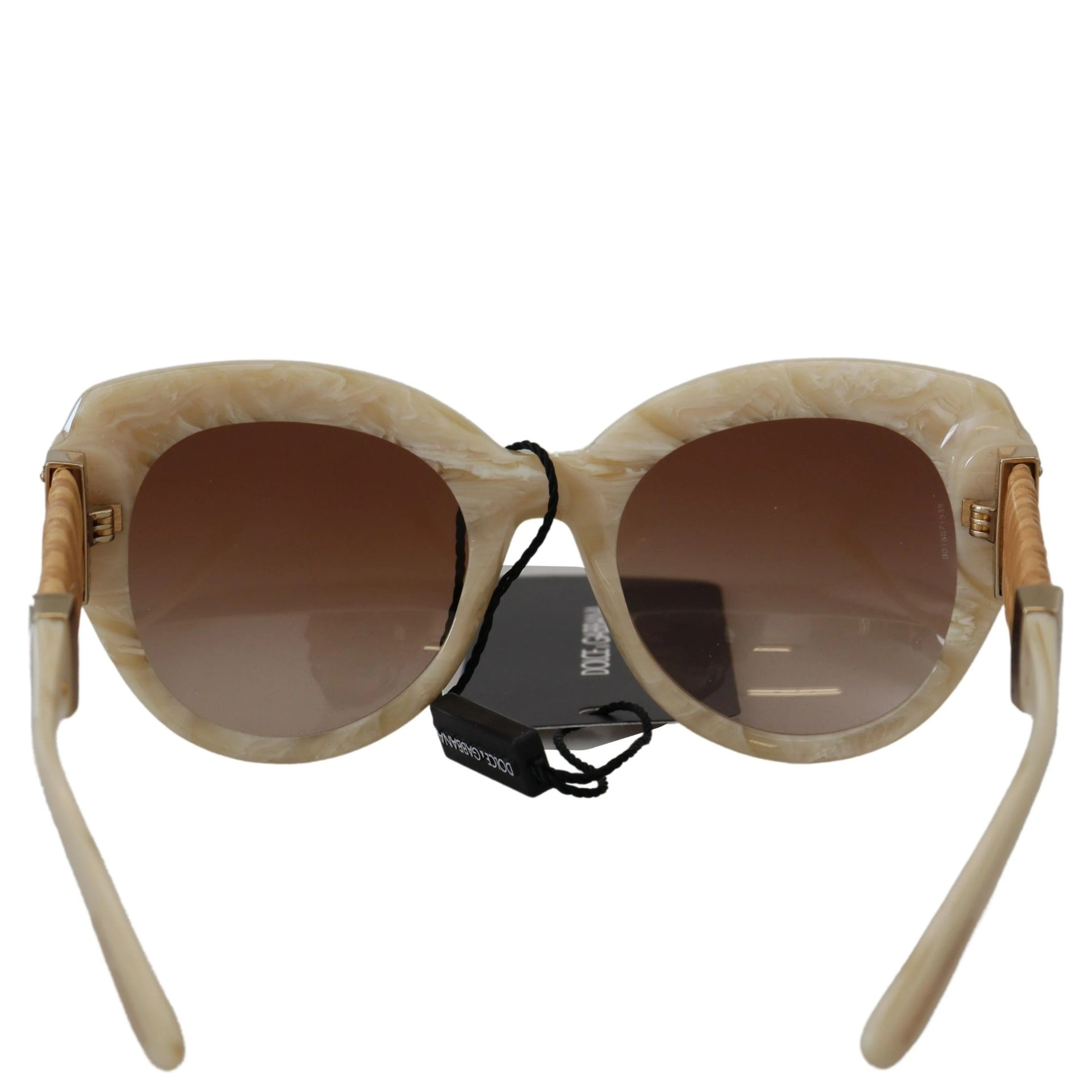 Beige Acetate Full Rim Brown Lense DG4294 Sunglasses