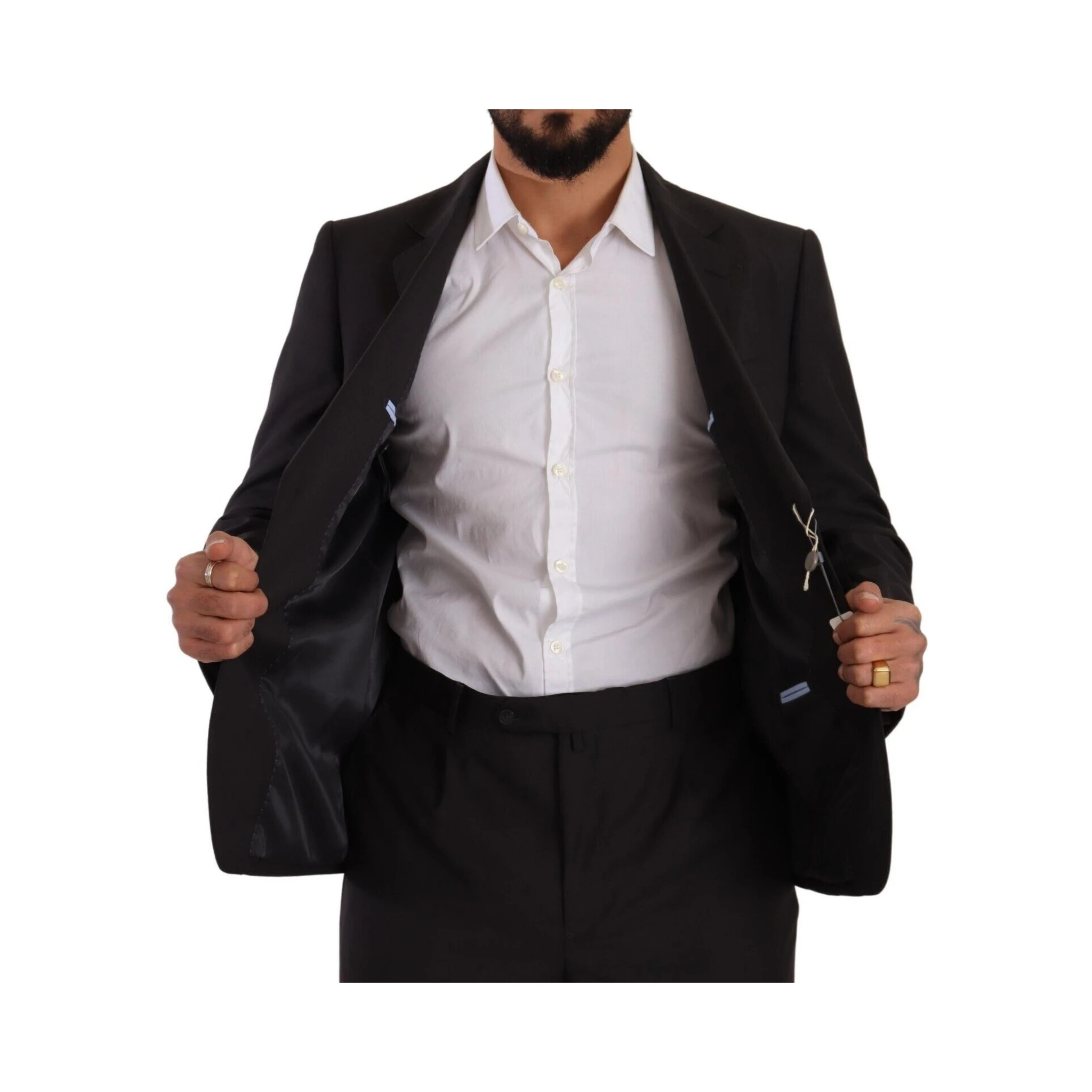 Dark Gray Single Breasted Formal Suit