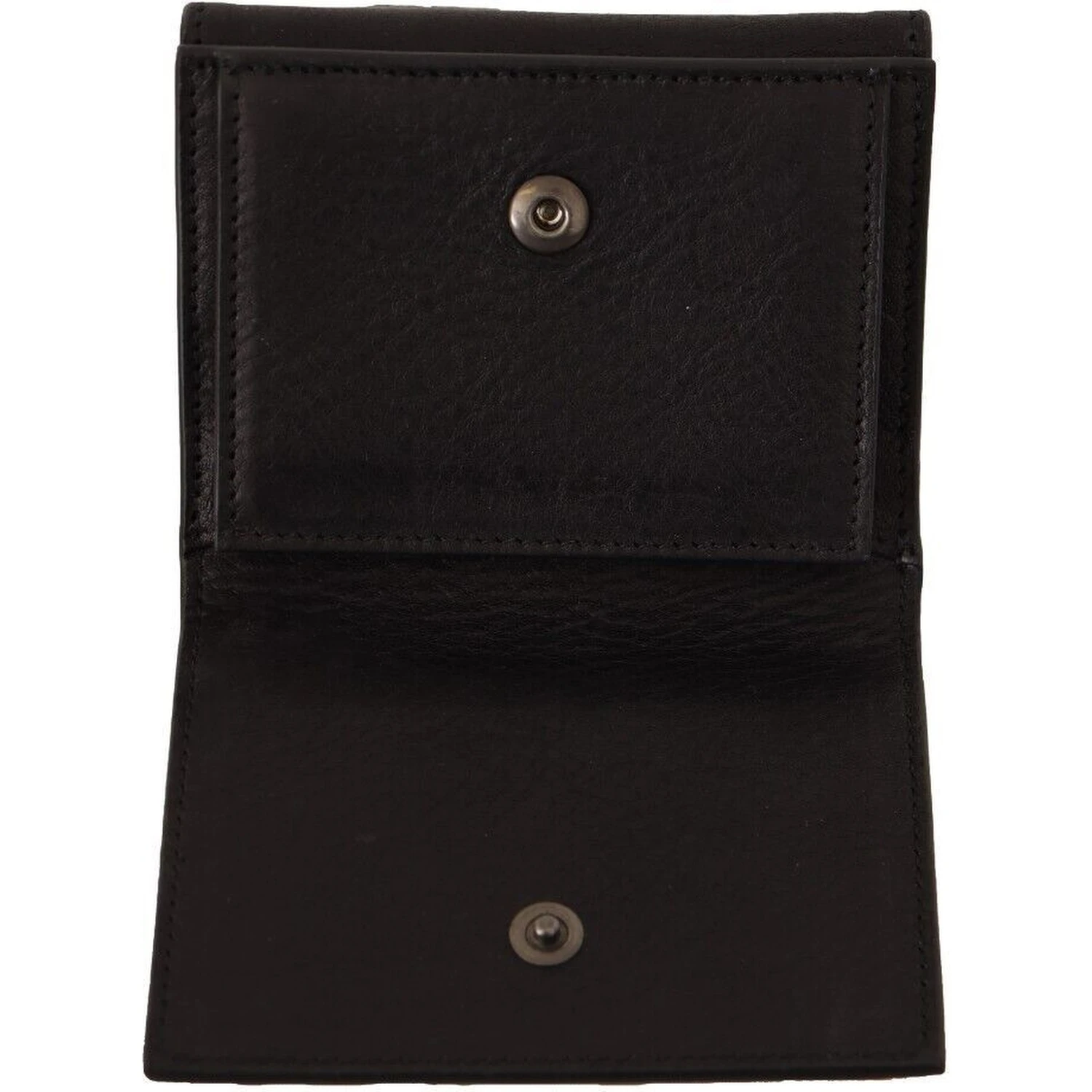 Black Leather Trifold Purse Belt Multi Kit Wallet