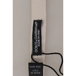 Gray 100% Silk Adjustable Neck Papillon Tie