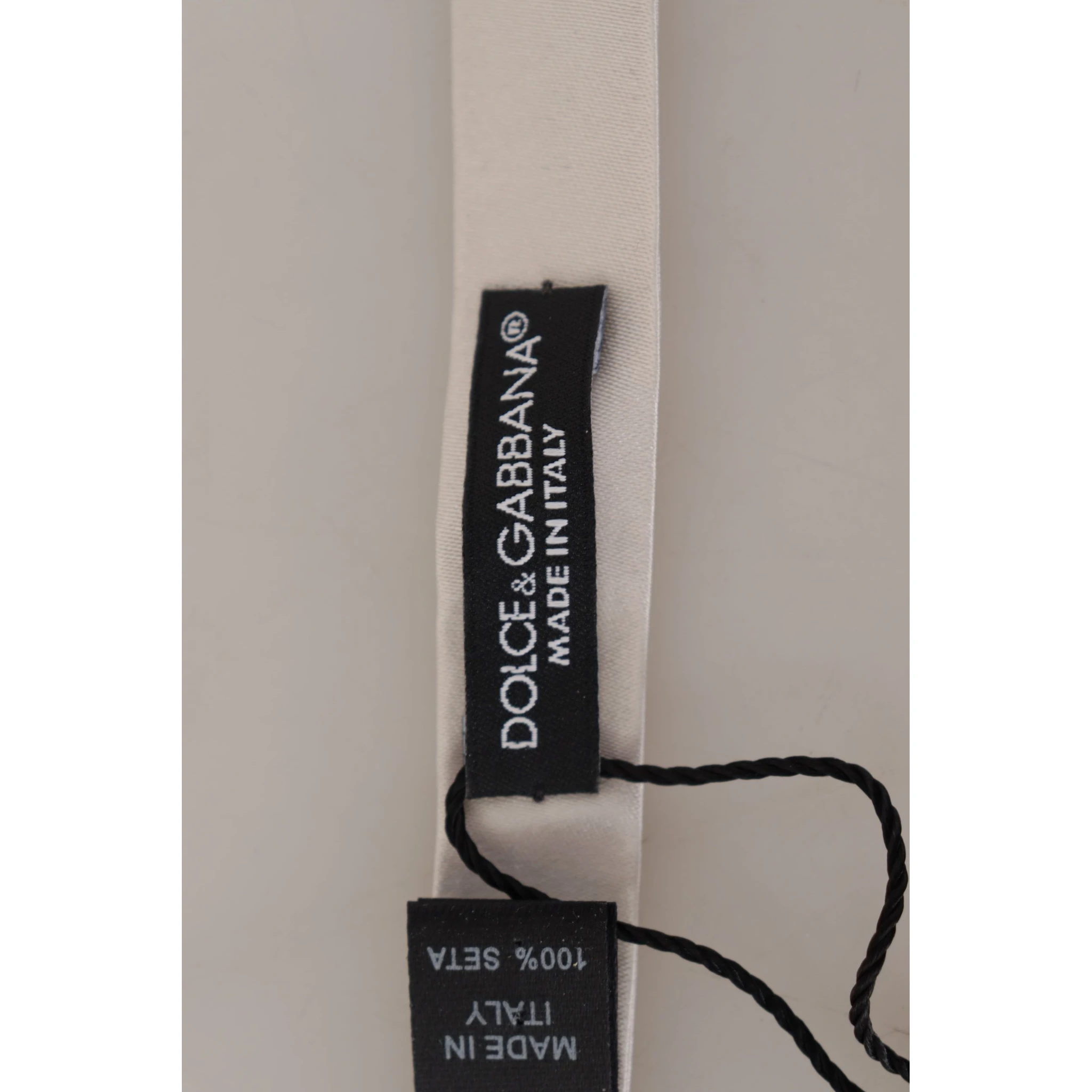Gray 100% Silk Adjustable Neck Papillon Tie
