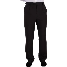 Dark Gray Single Breasted Formal Suit